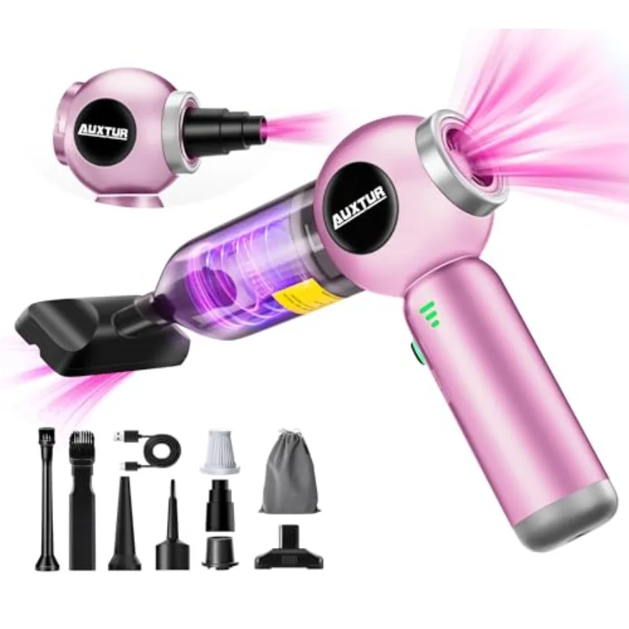 

Handheld Vacuum Cleaner Cordless - 17500PA Strong Suction Rechargeable, 3-Speed Adjustable Portable Mini Dust Buster for Pet Ha