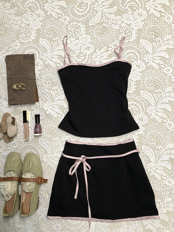 

Princ Sle Knot ter Комплект юбки-миди, женский летний новый костюм из двух предметов Faion, оригинальный высококачественный костюм для девочек