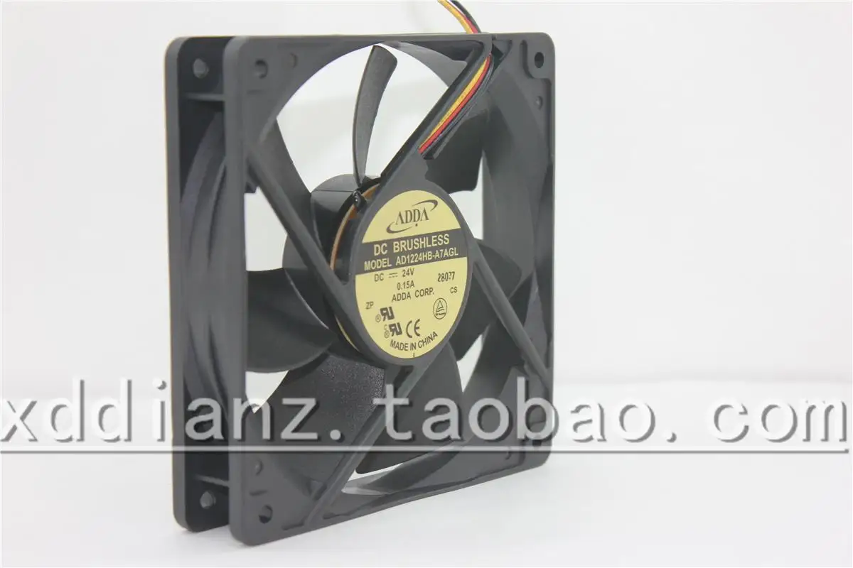 AD1224HB-A7AGL 12CM 12025 24V 0.15A three-wire Detection Function Fan
