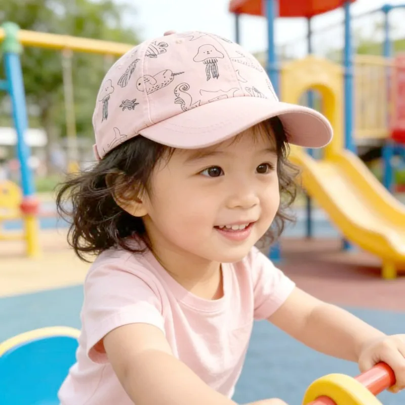 

Новая бейсболка для детей, солнцезащитная кепка с защитой от УФ-лучей, весенне-летняя кепка для мальчиков, кепка-уточка для девочек