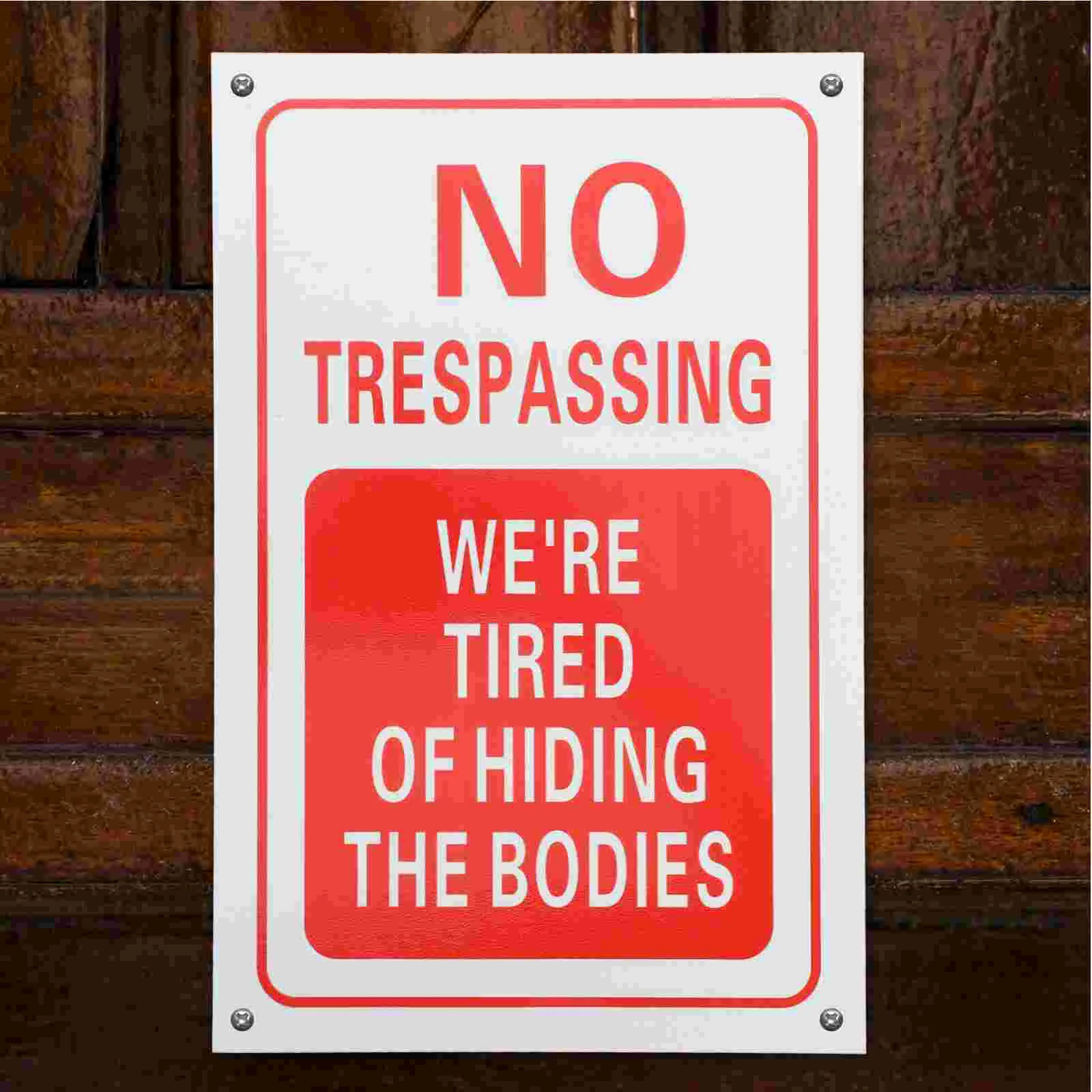 

No Trespassing Sign Private Property Warning Area Caution The Signs Aluminum Alloy Board Metal Iron