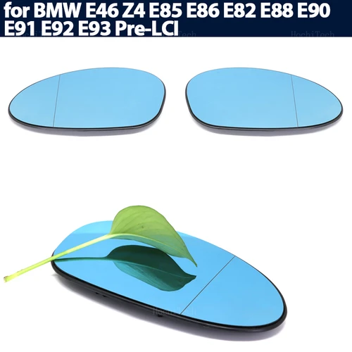 Imagen 1 del producto Para BMW Z4 E85 E86 E82 E88 E90 E91 E92 E93 Pre-LCI E46-M3 Espejo retrovisor lateral izquierdo o derecho con calefacción azul