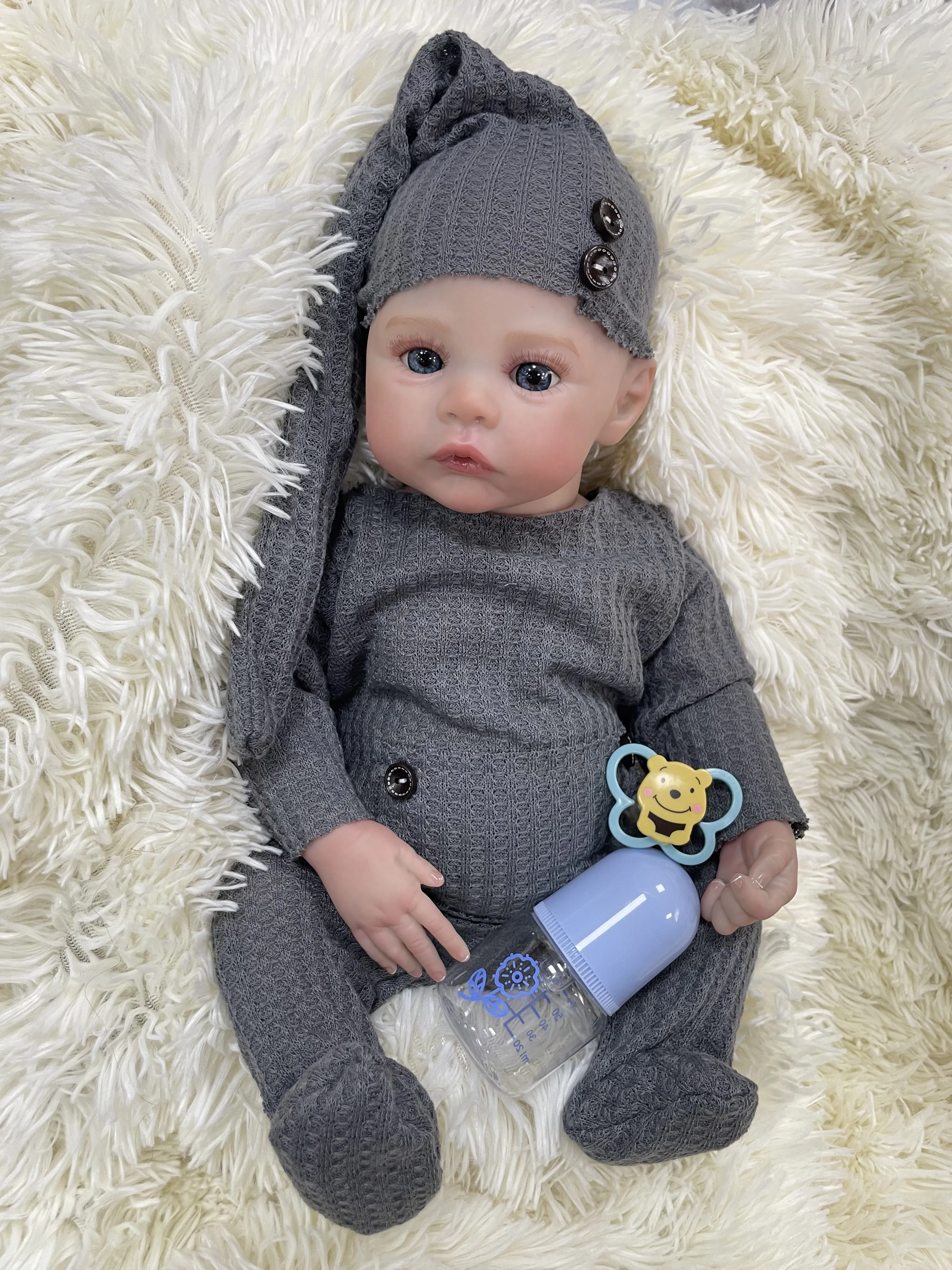 Cokela Cute Soft Babies Dolls Reborn Factory Super Cheap Mini 19 pollici Avanzata Pelle Verniciata Bambola Cute Baby Full Body Silicone