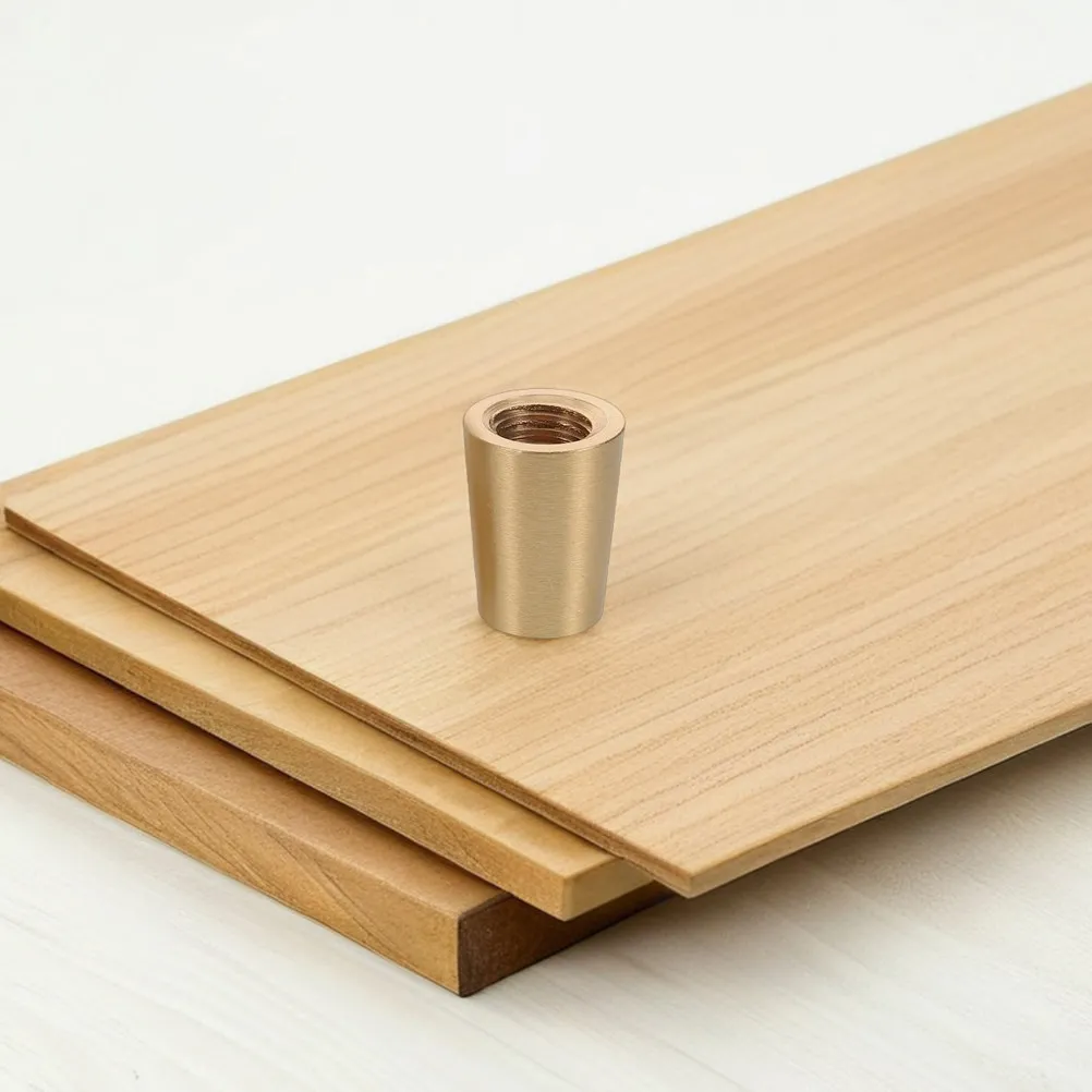 8Pcs Brass Tray Feet Furniture Leg Floor Protectors Conical Anti Skid Pads Sturdy Protective Feet for Cabinets Trays Jewelry