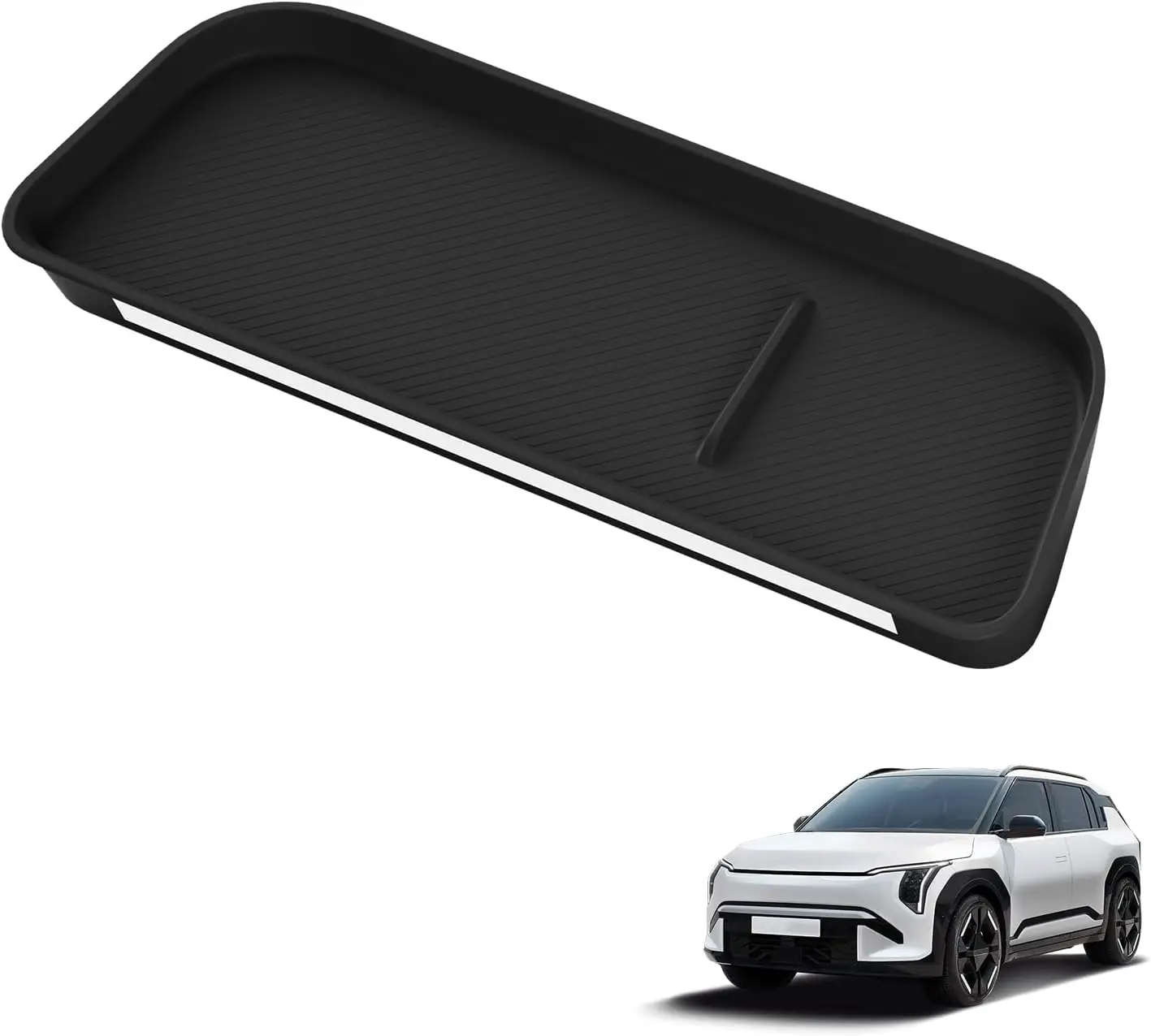 Armaturenbrett-Aufbewahrungsbox für Kia EV3 2025 2024 | Hinter dem Bildschirm Aufbewahrungsbox Silikon-Mittelkonsolen-Displaybox Verstecktes Fach – Detail 1