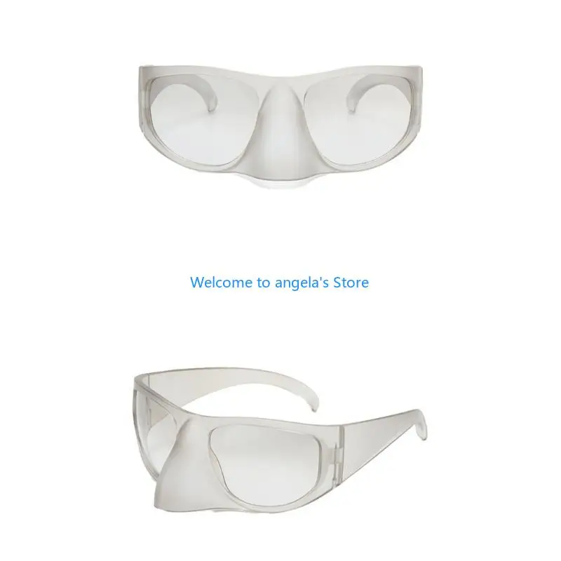 X4YC futurystyczne okulary przeciwsłoneczne dla dziewczynek nastolatki subkultura impreza karnawałowa robienie zdjęć narzędzia