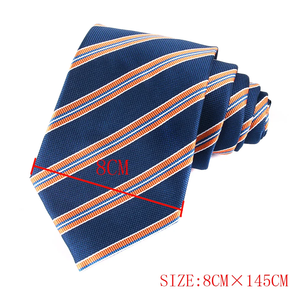 New Skinny Tie For Men Women Blue Striped Neck Tie For Party Business Casual Stripe Neckties Classic Suit Adult Slim Neck Ties