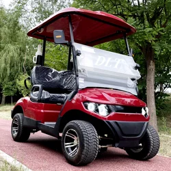 Factory Direct Sale 2 Seater China Manufacturer 48V Electric Golf Cart Lithium Battery Adult High End Electric Hunting Cart