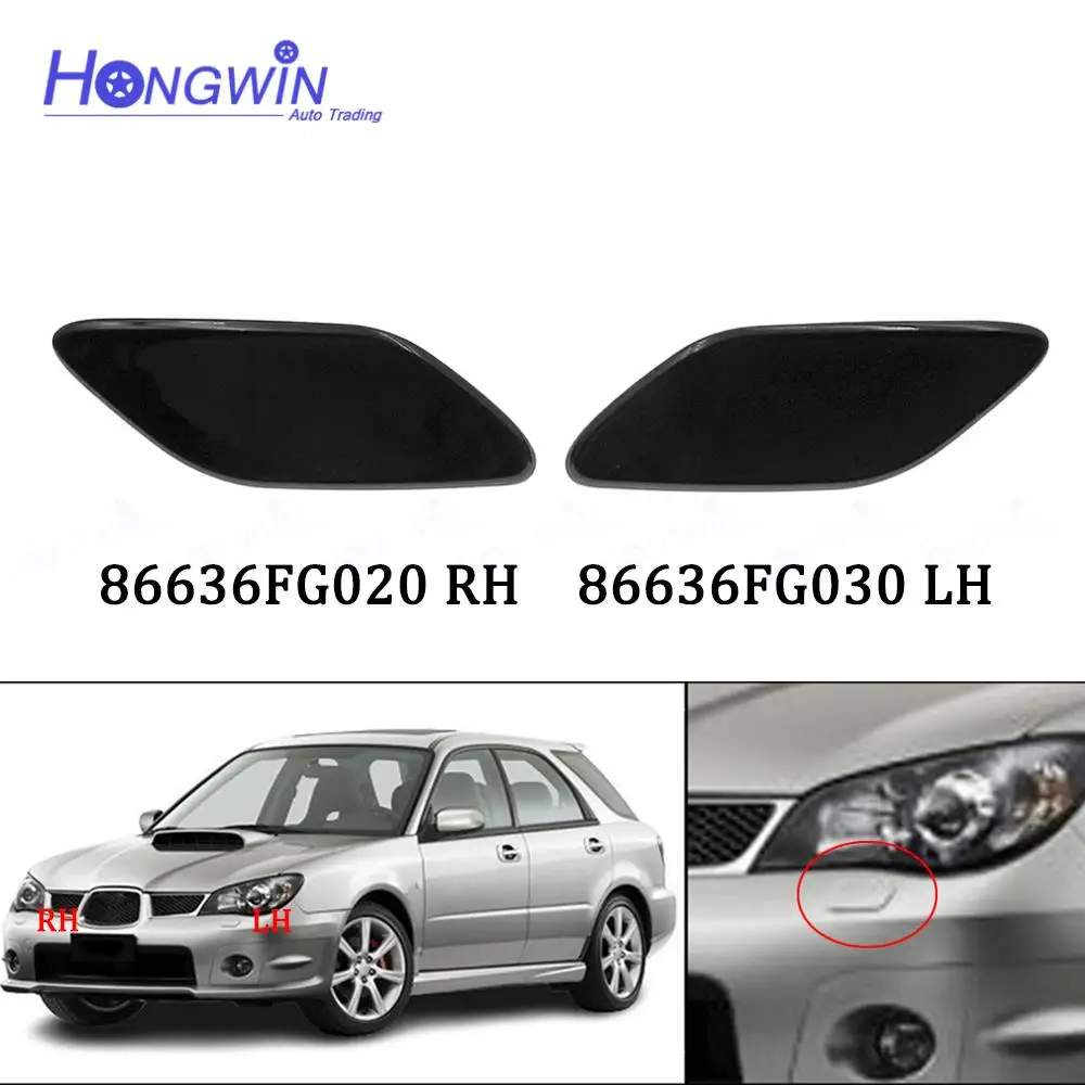 Headlight Washer Nozzle Cover Headlamp Water Spray Jet Cap For Subaru Impreza WRX STI GH GH GR GV GE G12 G22 2007-11 86636FG030