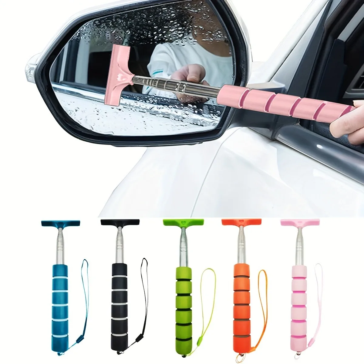 

Telescopic wiper dopamine automotive product rearview mirror wiping