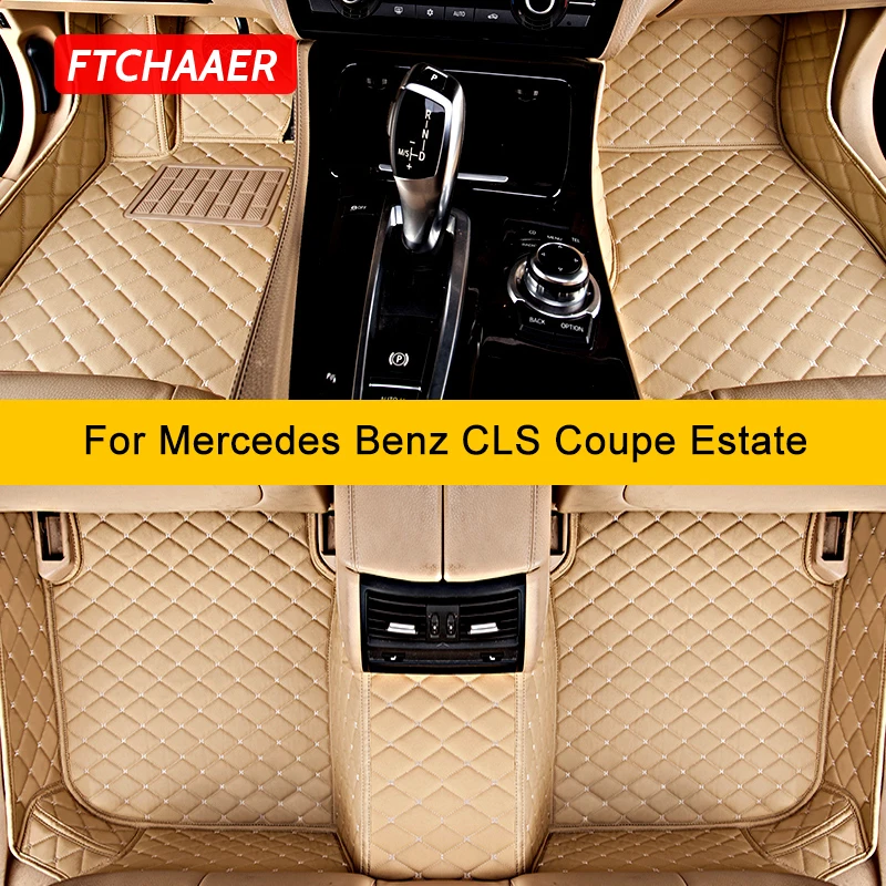 FTCHAAER Custom Car Floor Mats For Mercedes Benz CLS Coupe C218 C219 C257 Shooting Brake X218 Auto Carpets Accessorie