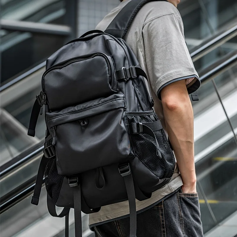 ZUOKEDISI Airlines Approved 15.6-inch Laptop Travel Backpack with Shoe Box and Luggage Strap, Hiking Backpack