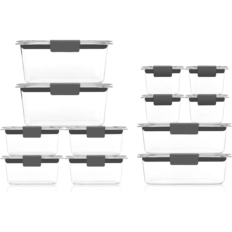 BPA-Free Airtight Food Storage Containers, 24-Piece Set, Easy for Meal Prep, Lunch & Leftovers