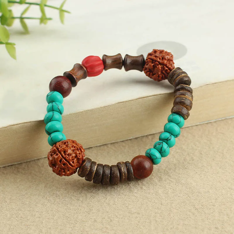 DIY accessories Retro new Chinese-style Diamond Bodhi bracelet, Gaosheng Bamboo Buddha Bead bracelet, Mori ethnic style jewelry