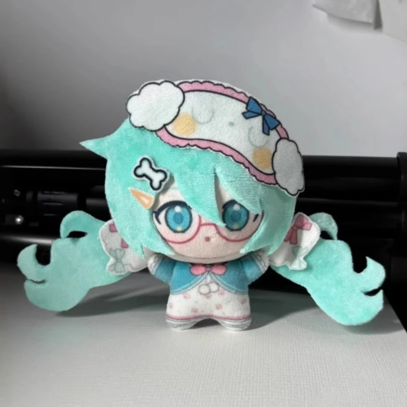 

About 10cm Kawaii Hatsune Miku Plush Doll Toy Cartoon Peripheral High-Looking Cute Hatsune Stuffed Plush Doll Toy Keychain Gifts