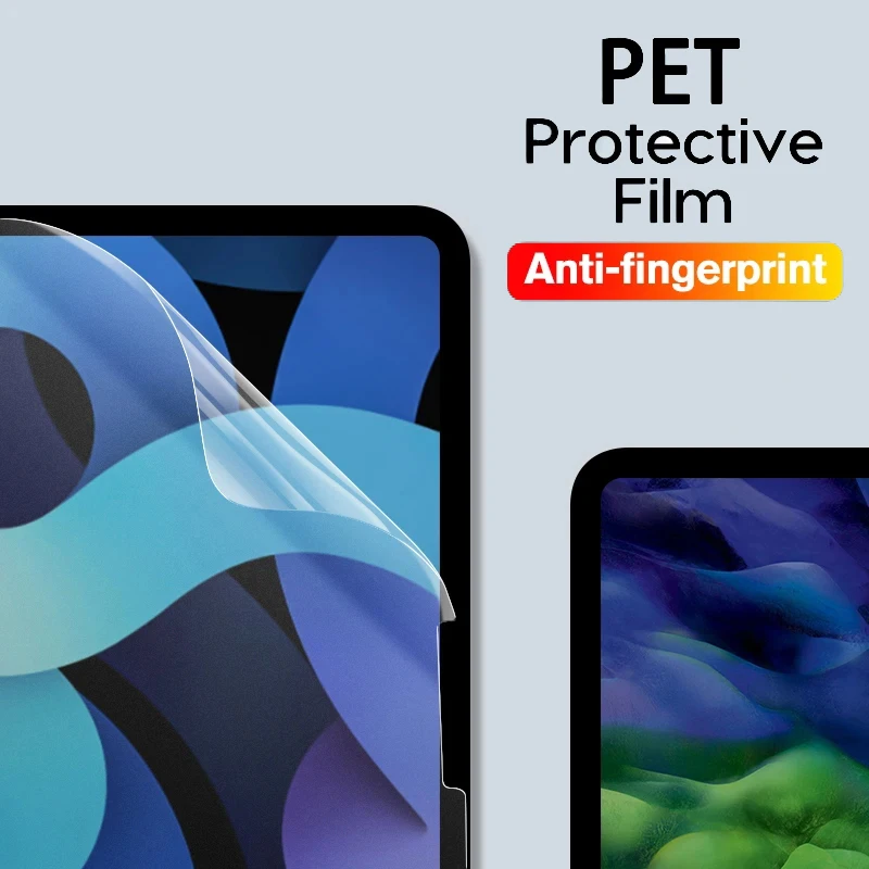 PET Soft Screen Protector for Apple iPad Pro 12.9 12 9 6th 5th 4th 3th 2th 1th Gen 2022 2021 2020 2018 2017 2015 Protective Film