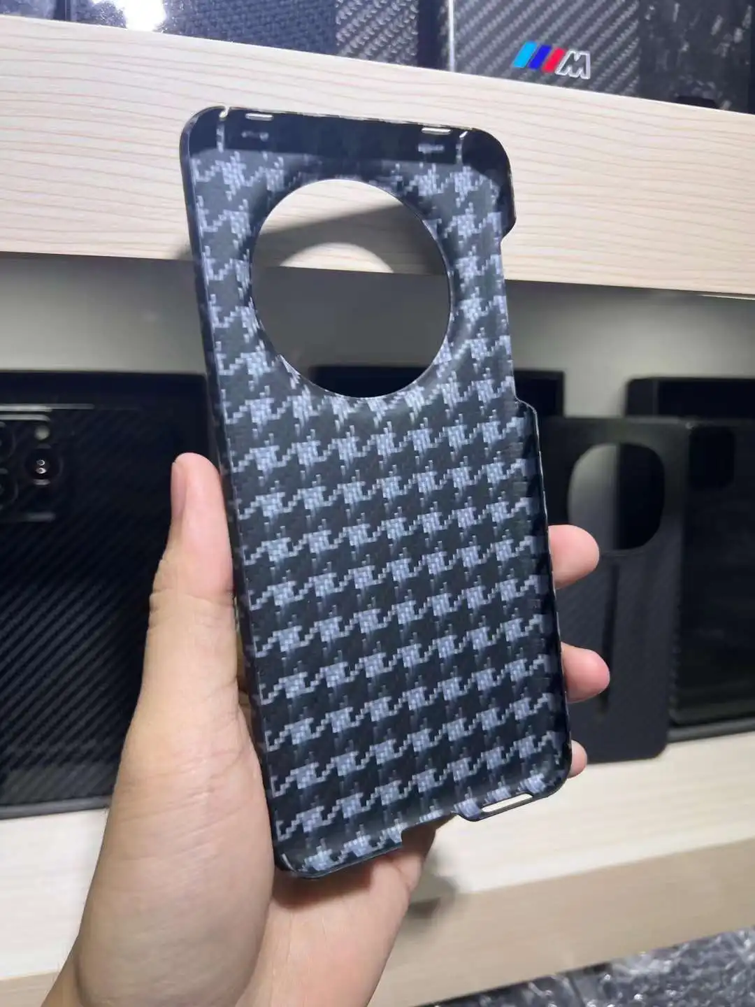 ACC-Real Carbon Fiber For Huawei Mate 60Pro Case Real Aramid Fiber Phone Cover Mate 60Pro Anti-Fall Ultra-Thin Phone Cover