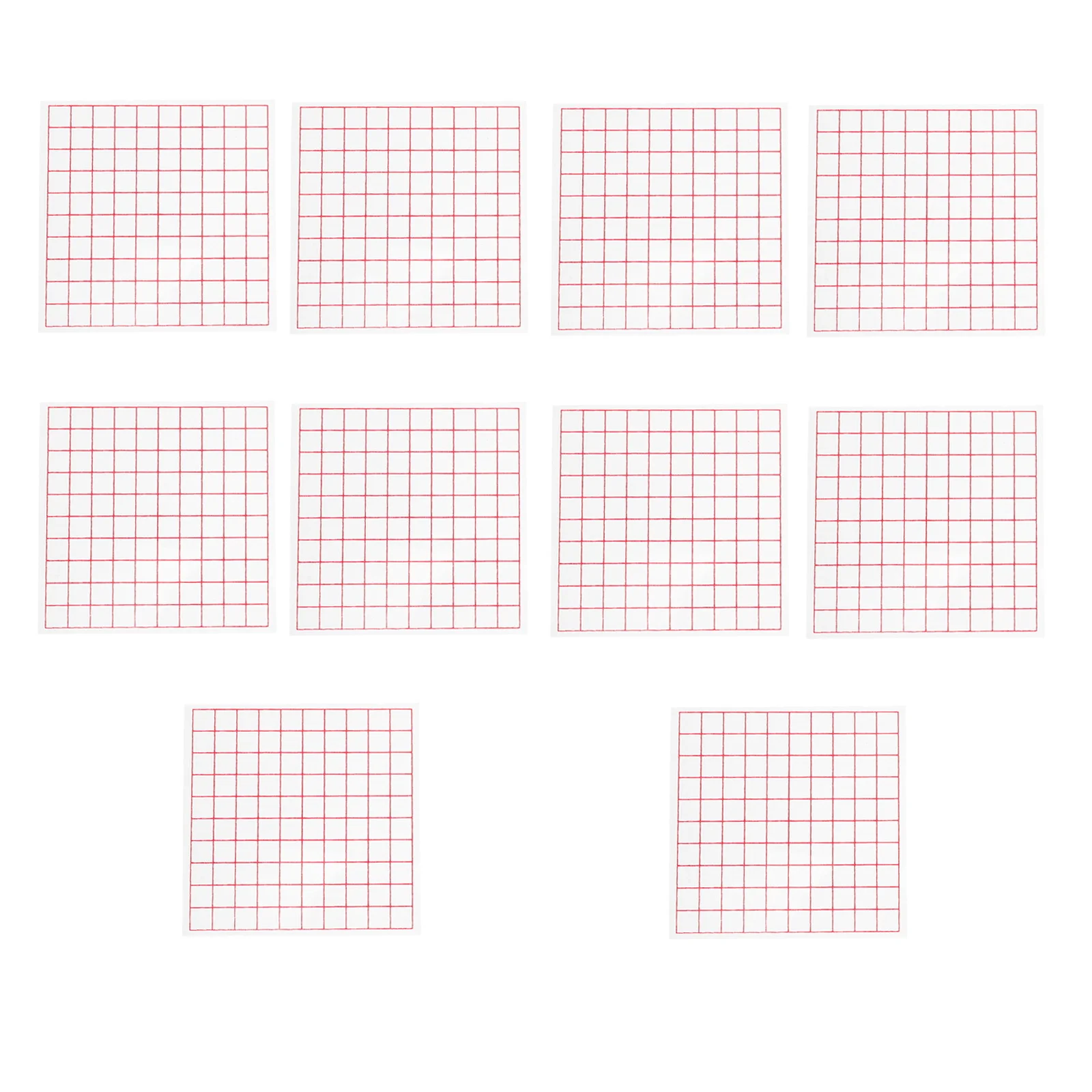 أوراق قياس المنطقة، شبكة مربعة من البلاستيك، دعائم قياس لتدريس الرياضيات للطلاب، أداة تعلم الرياضيات غير منتظمة