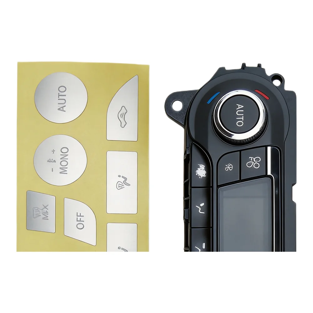 Touch Control Renewal Sticker for Ford Focus 99-05 Climate Panel with Long-Term Durability and Sunlight Resistance