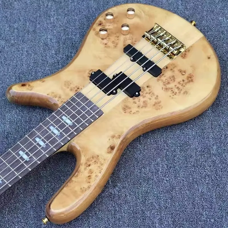 4-string 5-string 24-fret Professional Performance Bass Guitar with Mahogany and Rosewood Fingerboard