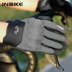 INBIKE MTB Cycling Gloves High Elasticity Full Finger Mountain Road Bike Gloves Touchscreen Bicycle Cycle Ride Glove Accessories