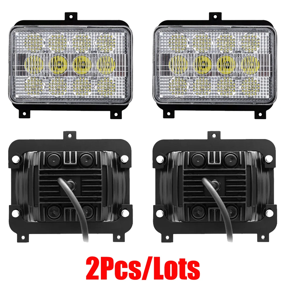 

6x4 60W 12V Front Hood Light High Low Beam Fits - Massey Ferguson 3650, 3655, 3660, 3670, 3680, 3690+ x2Pcs/Lots