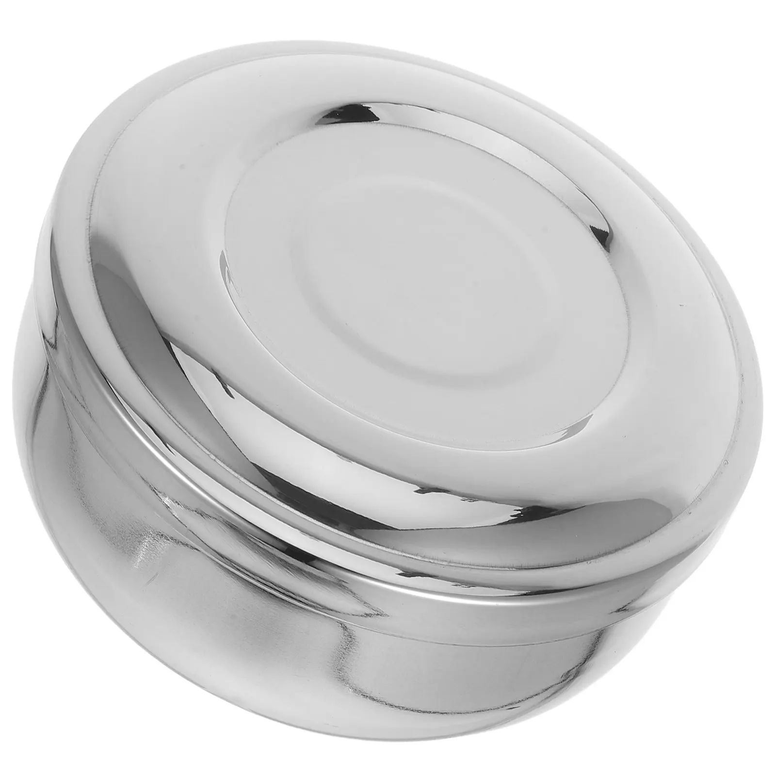 Metal Shaving Bowl with Lid Mens Stainless Steel Shaving Soap Bowl Classic Wet Shave Mug Travel Beard Grooming Kit