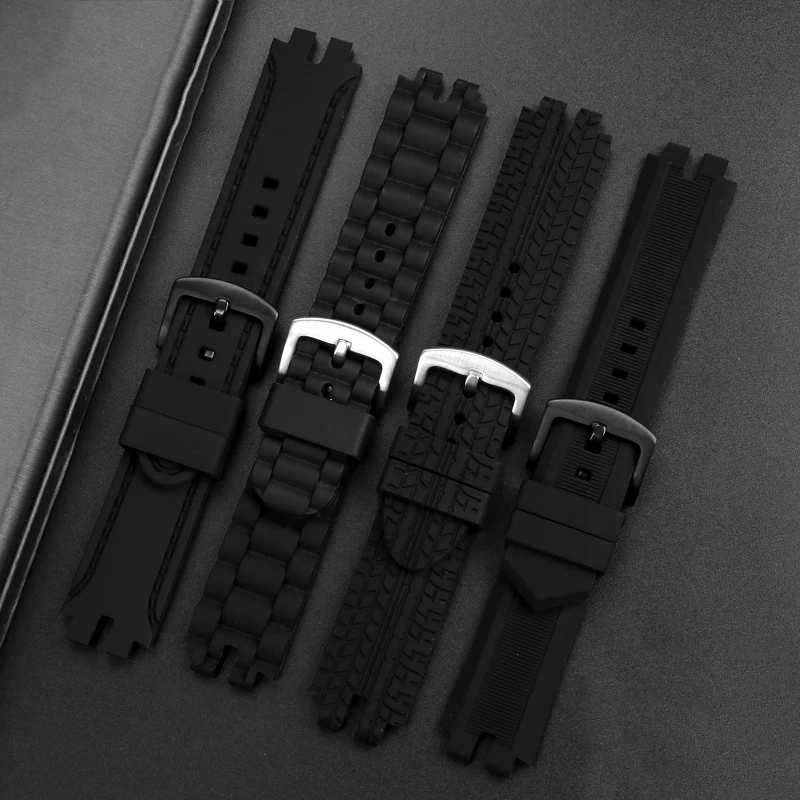 Silicone WatchBand For Casio PRG-300/PRW-6000/6100/3100/3000 PROTREK Modified Resin Rubber Strap Waterproof Men Soft Accessories