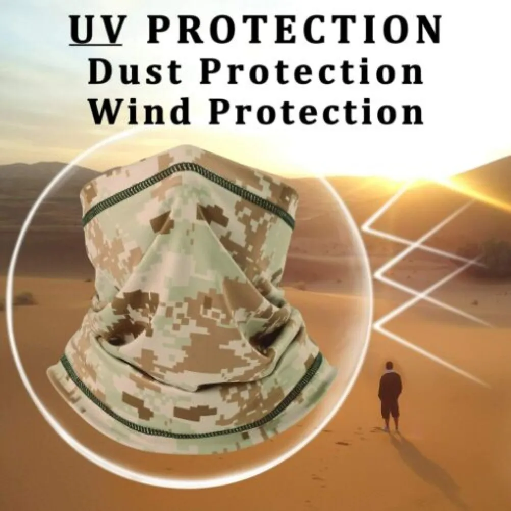 Masque facial tactique Protection UV cache-cou Bandana militaire cyclisme Hking chasse Tube écharpe moto tête capuche hommes femmes