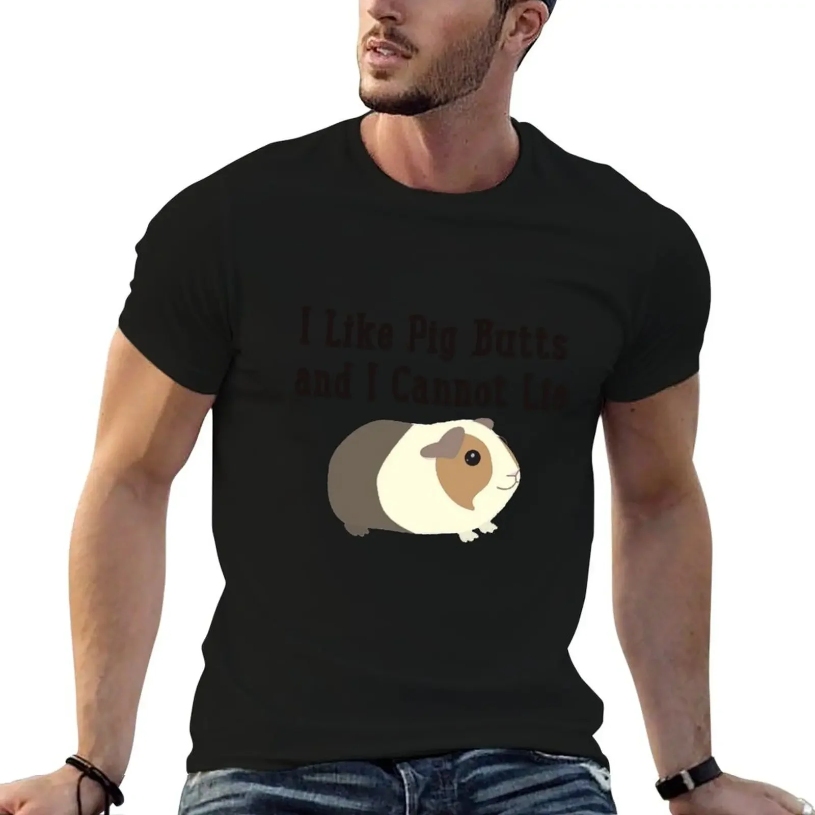 

Guinea Pig Butts T-Shirt plus size tops graphic t shirt vintage clothing for men