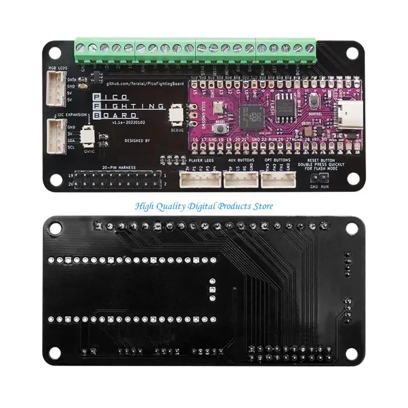 

U2JE DIY Game Console Joystick Controller Pico Fighting Board for PICO