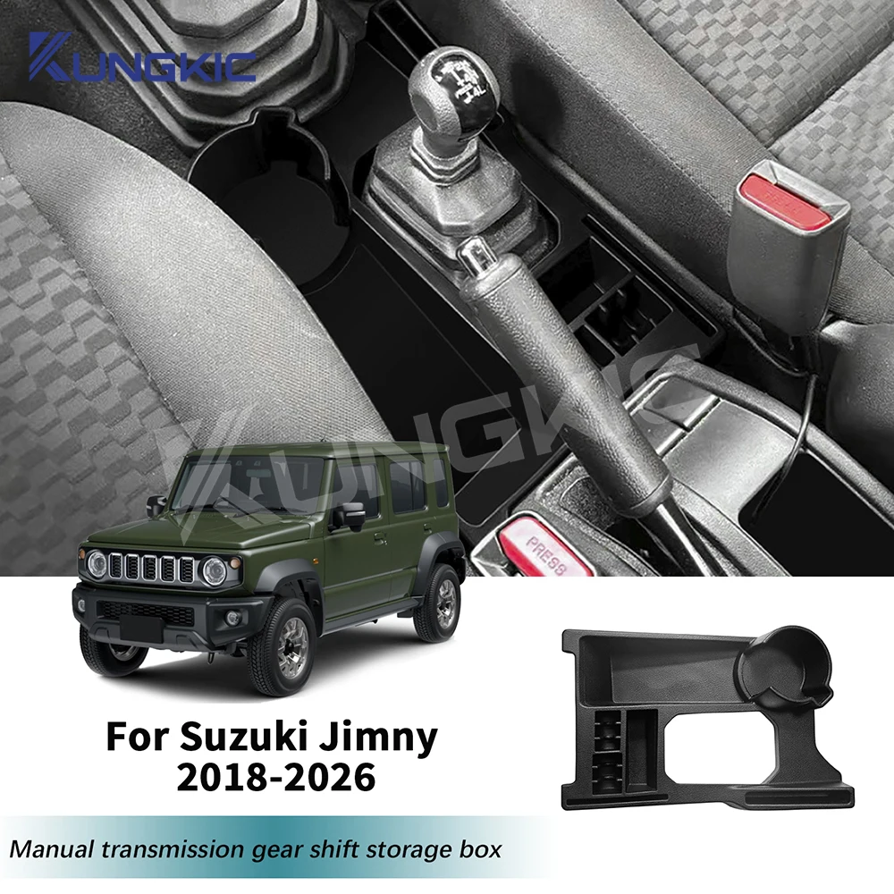

For Suzuki Jimny JB64 JB74 2018 2019 2020 2021-2025 Manual Transmission Car Center Console Cup Holder Storage Box Accessories