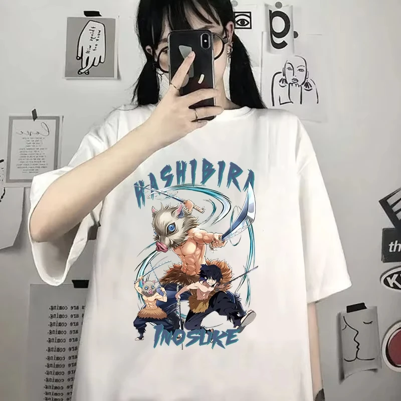 

Hot-selling Hashibira Inosuke T-shirt Women Men Summer Cool Short Sleeve Personalized Anime Harajuku Casual Comfortable T-Shirt