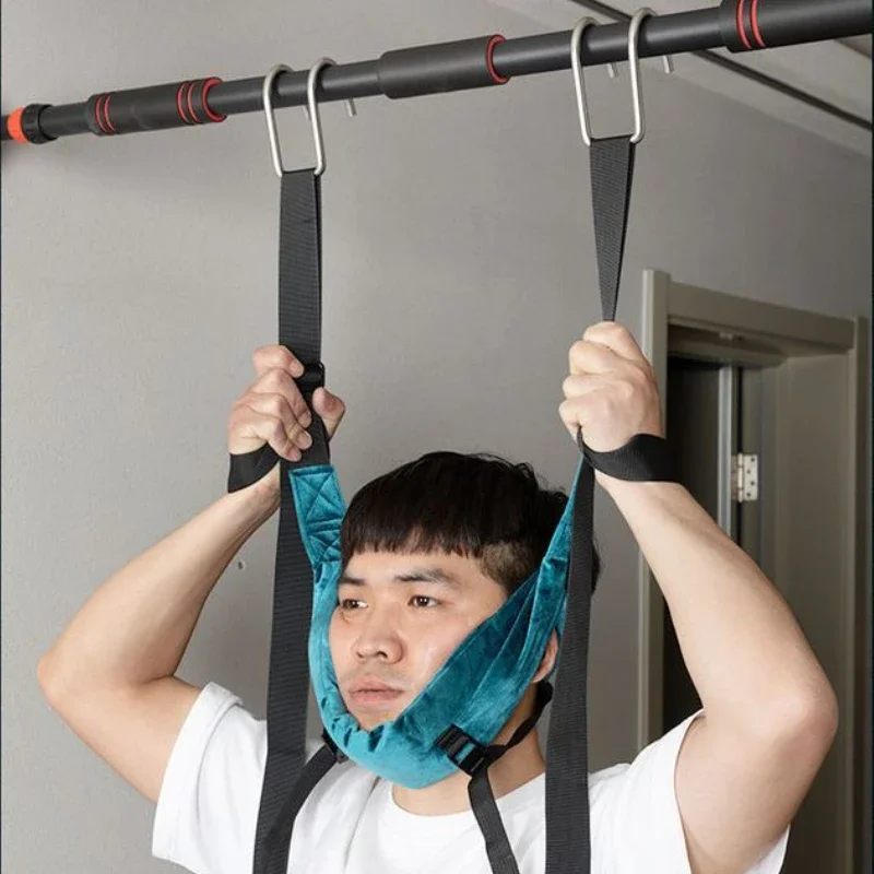 

Cervical Traction Belt Sling Adjustable Cervical Spine Horizontal Bar Suspension Household Traction Belt Neck Massager Stretcher