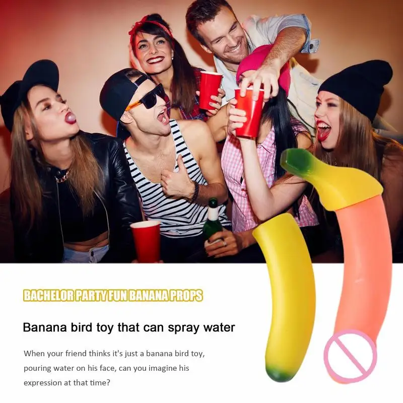 Spoof Newest Funny Joke Creative Relaxing Squirting Banana Toys For Adults Decompression Toy Bachelor Bachelorette Party Gift