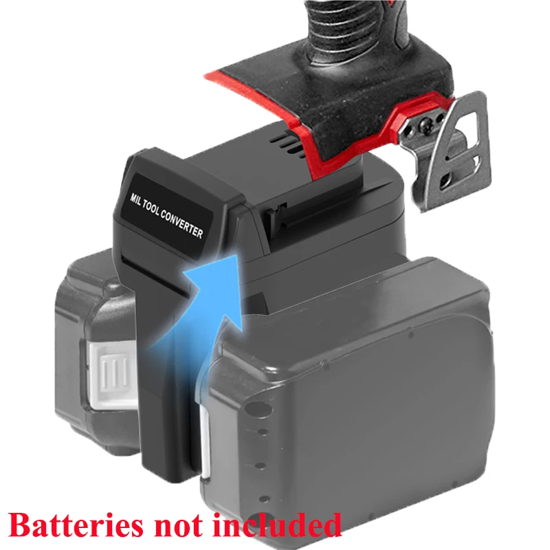 

Для литий-ионных аккумуляторов Makita 18 В, совместимых с аккумуляторными электроинструментами Milwaukee 18 В 2 в 1 адаптер для аккумулятора MT18M, конвертер