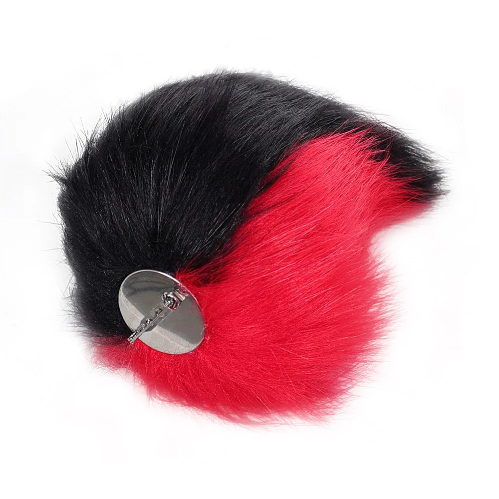 فندق 2 TV Hell Inn Alastor Tail تأثيري الشر بوس الثعلب ذيول زي الدعائم الكبار أفخم الأحمر الأسود الذيل هالوين ملحقات الحفلات