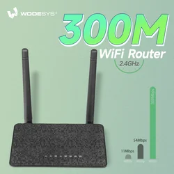 WODESYS 300M Wireless WiFi Repeater WiFi Router 2.4G Access Point WI FI Long Range Signal WiFi Bridge