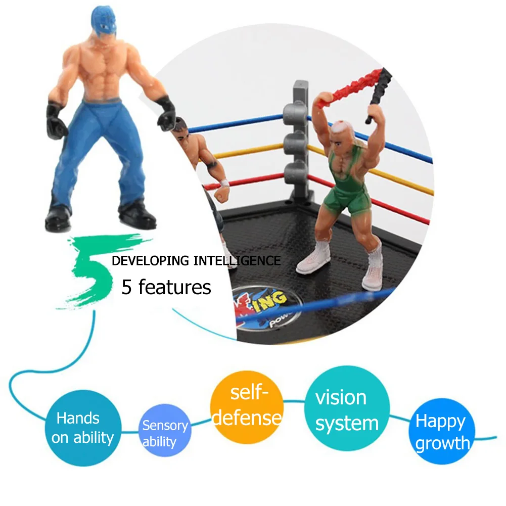 Juguete de lucha libre para niños, con estación de combate, atleta, modelo de gladiador, guerrero, suministros de aprendizaje temprano