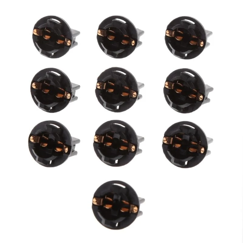 XA6H 10Pcs Socket Instrument Panel Cluster Plug Lights Auto Bulbs Base