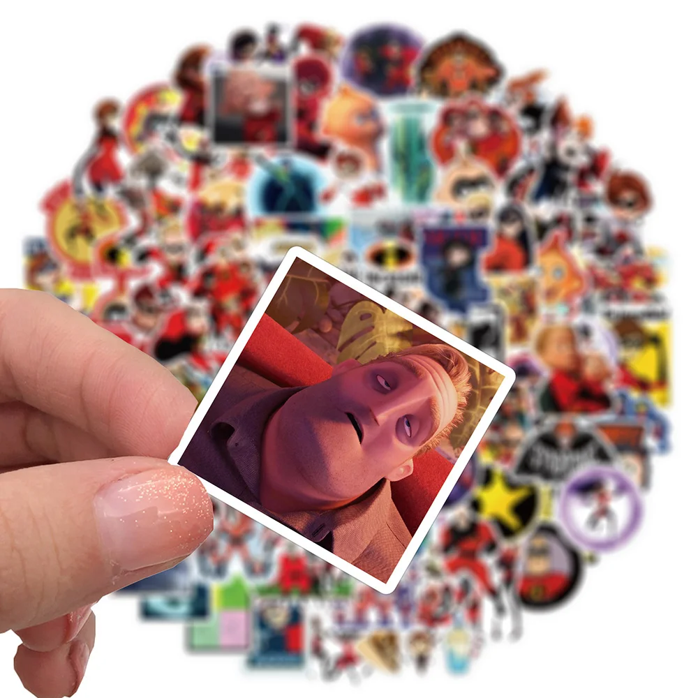 10/30/50/100pcs Disney Movie The Incredibles Stickers Cool Bob Parr Cartoon Decals DIY Phone Skateboard Luggage Graffiti Sticker