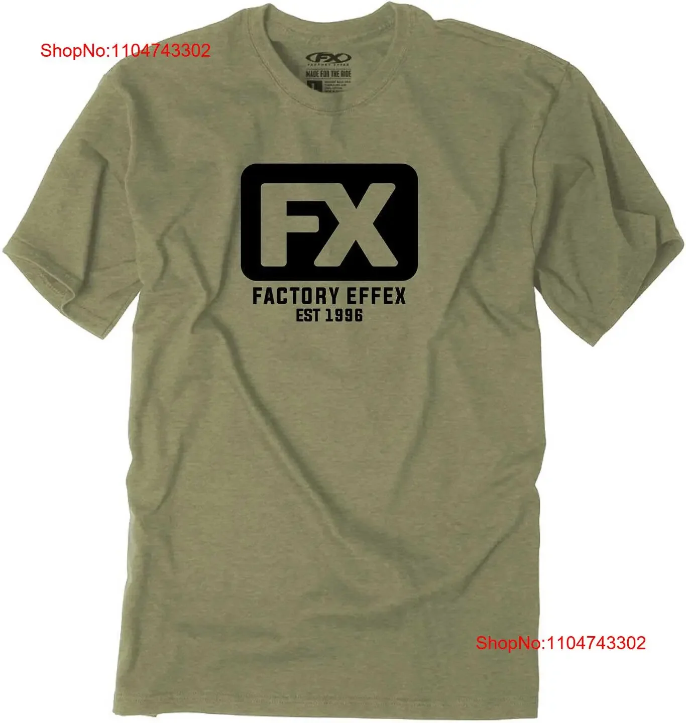 Camiseta Factory Effex FX Block para hombre, Top cómodo lavado vintage para uso diario, ropa informal ligeramente estirada para hombre