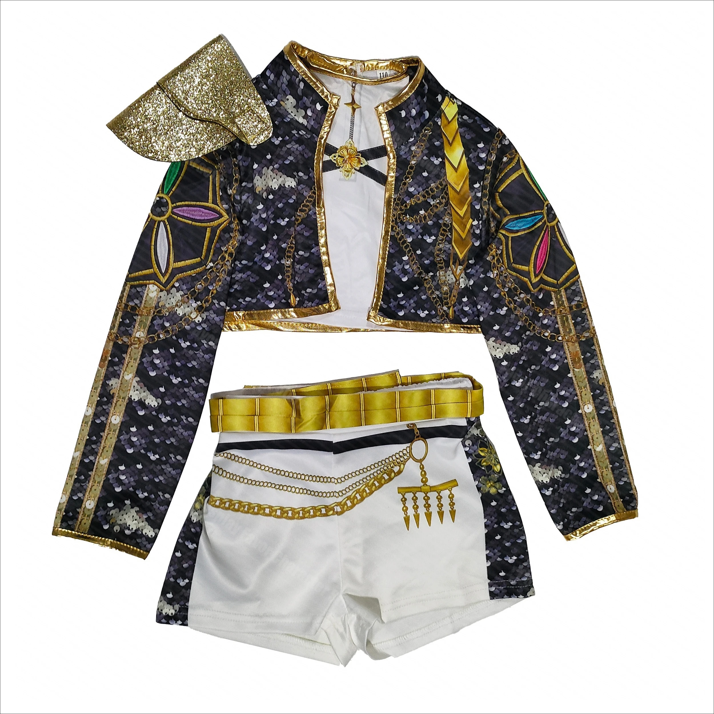 أزياء فتاة ثلاثية الأبعاد مطبوعة لومي ميرا زوي التأثيرية ، أزياء أداء المسرح Caçador de Demônys ، مجموعة حفلات الهالوين #3