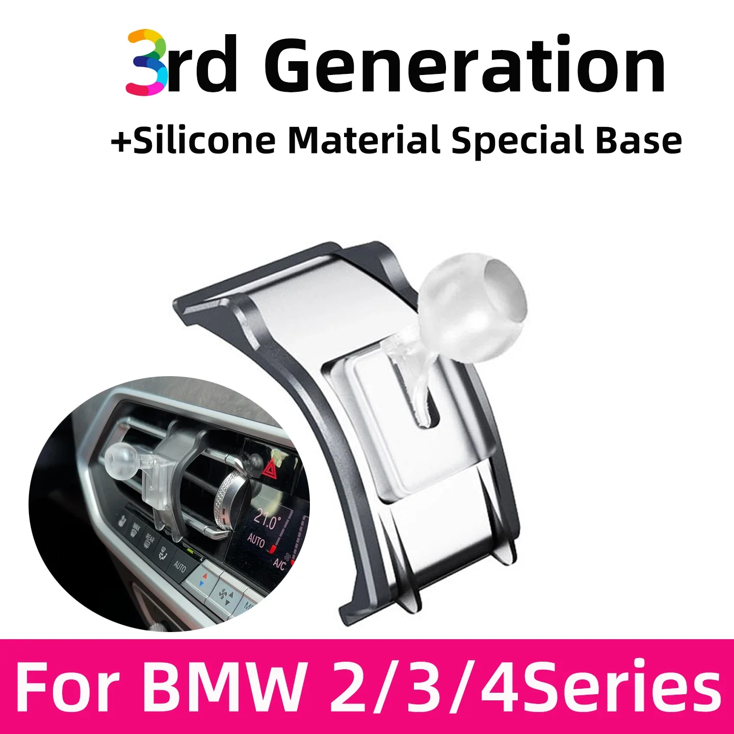 

2020-2025 For BMW 2 3 4 Series G20 G22 G26 Magnetic Z4 Car Phone Holder Wireless Charger Gravity GPS Stand Interior Accessories