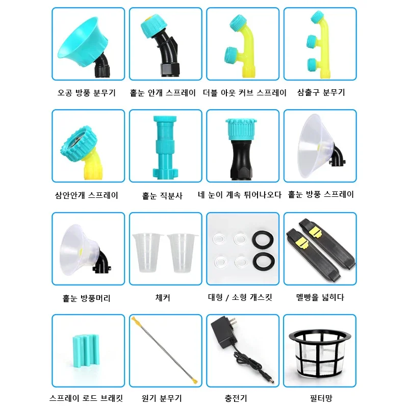 빠른 교체 리튬 배터리 전기 분무기, 지능형 살충제 디펜서, 농업 정원 관개 분무기, 20L