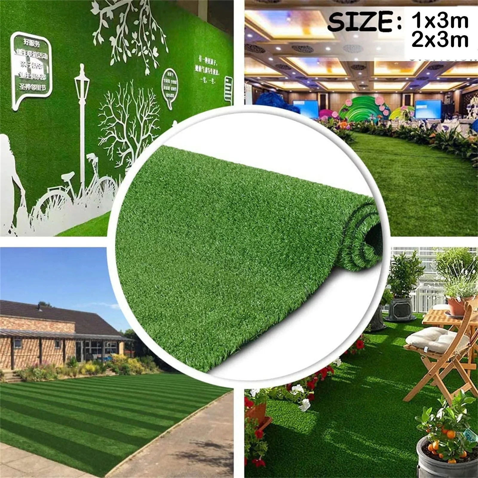 10 Pcs/lot Indoor Outdoor Artificial Grass Rug Grass Mat Reusable Rug with Drainage Holes Fake Grass Mat Decoration Garden