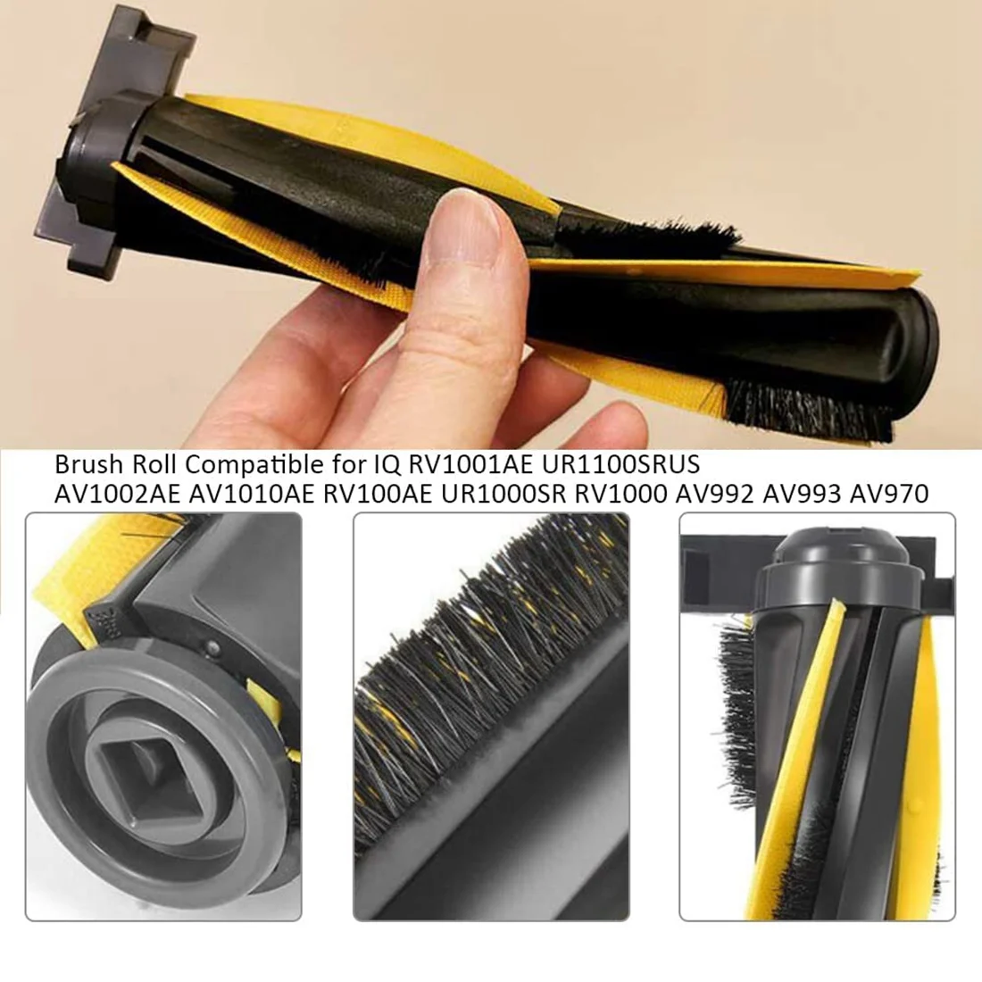 Peça de substituição para Shark IQ Auto-Vazio Vacuum Robot, escovas laterais, filtrosEscova principal para RV1000SEU Robot Vacuum Cleaner