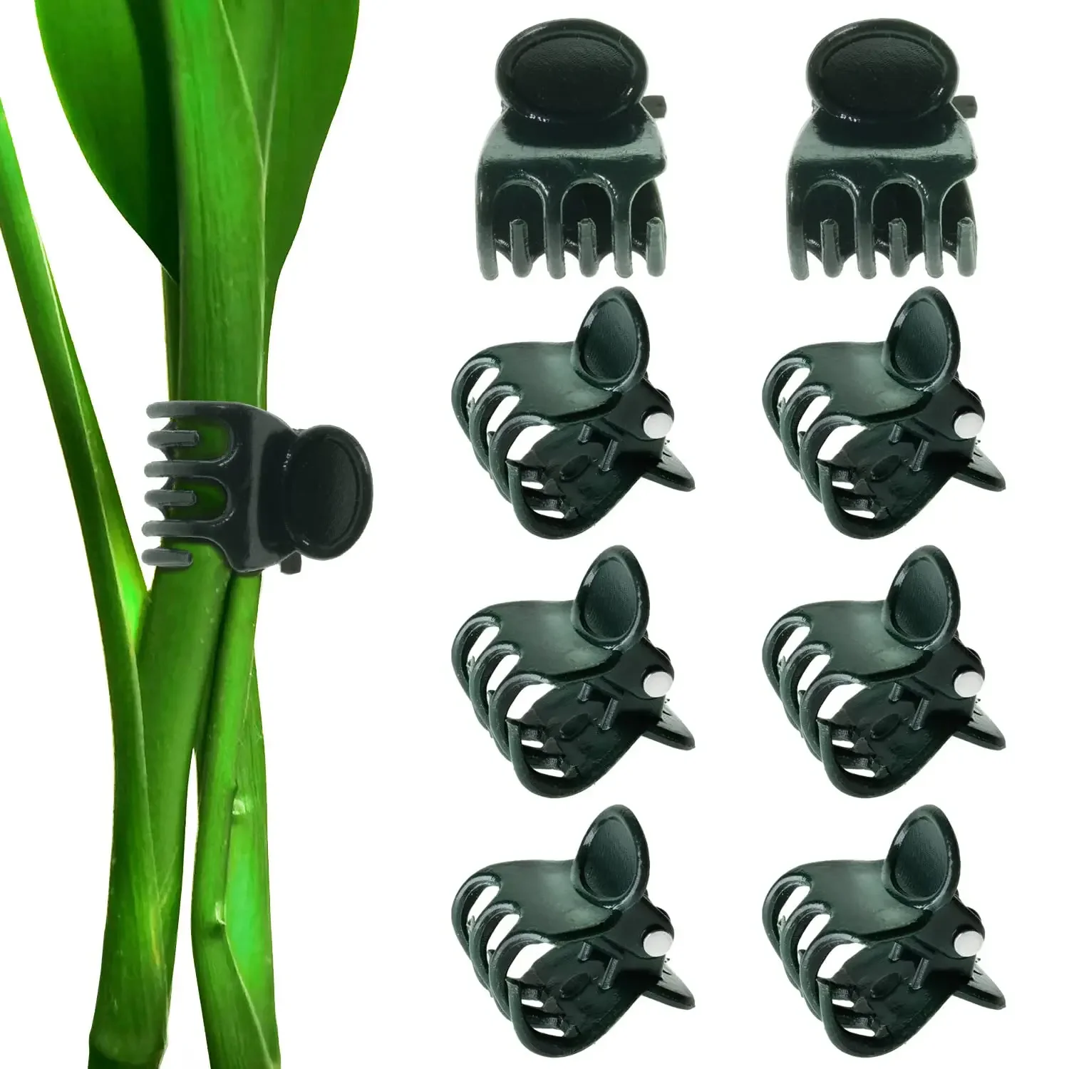 

100 Pcs Plant Clips Orchid Clips Plants Support Flower Vine Clips for Supporting Stems Vines Stalks Climbing Plant Grow Upright