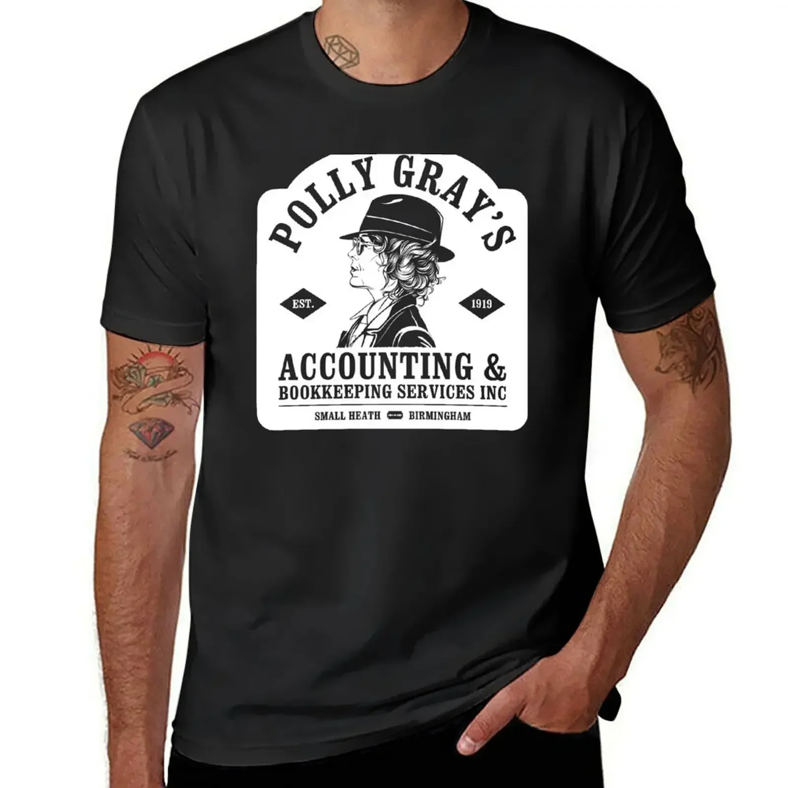 Polly Gray's Accounting & Bookkeeping Services T-Shirt summer top custom t shirt cotton t shirt men