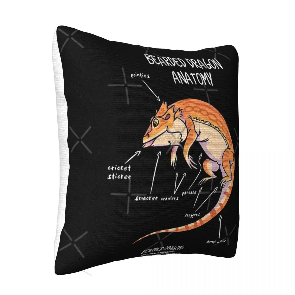 Bearded Dragon Anatomy Home Decor Home Decor Items Decoration For Bedroom Pillow Case Pillow Cover